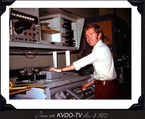 Jim at KVDO-TV ch. 3 1975